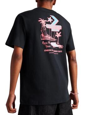 T-shirt Converse Motel schwarz für Herren
