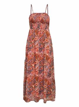 Kleid Only Elena koralle für Damen.