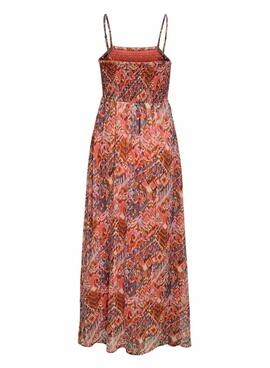 Kleid Only Elena koralle für Damen.