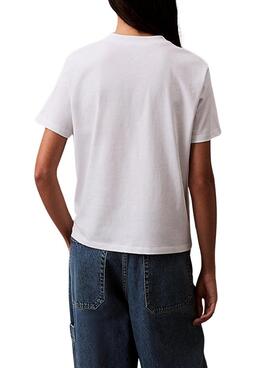 T-Shirt Calvin Klein Jeans Hero weiß für Damen.