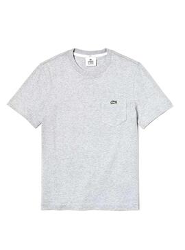 T-Shirt Lacoste Live Unisex Pocket Grau