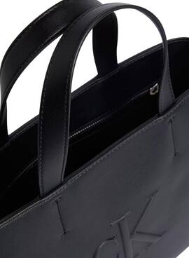 Handtasche Calvin Klein Jeans Mini Tote Schwarz für Damen
