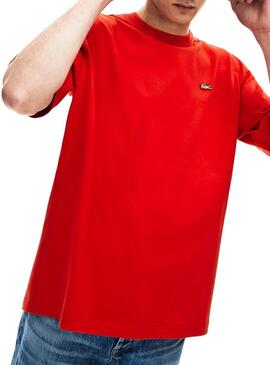 T-Shirt Lacoste Live Rot Für Herren