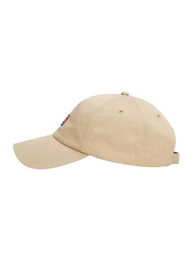 Mütze Tommy Jeans Heritage Core beige für Herren