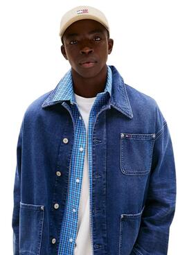 Mütze Tommy Jeans Heritage Core beige für Herren