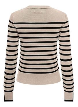 Pullover Only Kalana beige für Damen.