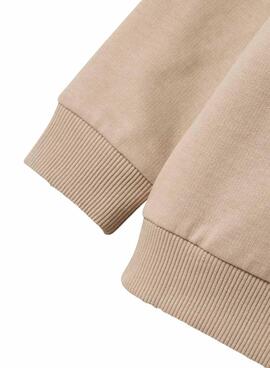 Sweatshirt von Name It in Beige für Mädchen und Jungen.