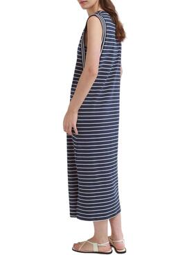 Kleid Vila Viveriana Marine Streifen für Frauen