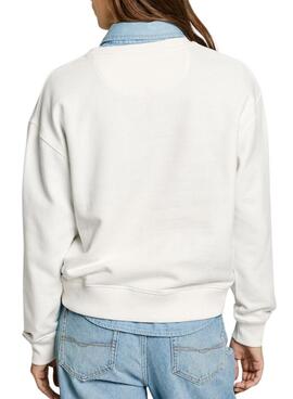 Sweatshirt Pepe Jeans Reagan weiß für Damen