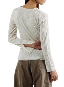 Top Vila Vinira beige für Damen