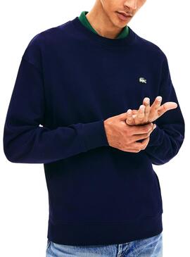 Sweatshirt Lacoste Live Unisex Plüsch Marine