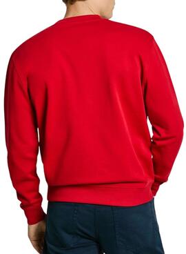 Sweatshirt Pepe Jeans Duke in Rot für Herren