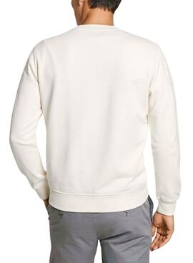 Pepe Jeans Dalter Crew Sweatshirt in weiß für Herren.