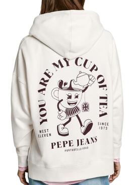 Sweatshirt Pepe Jeans Raylin weiß für Damen