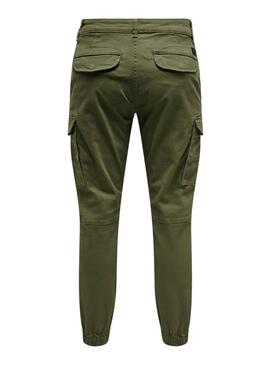 Hose Only and Sons Carter Cargo grün für Herren.