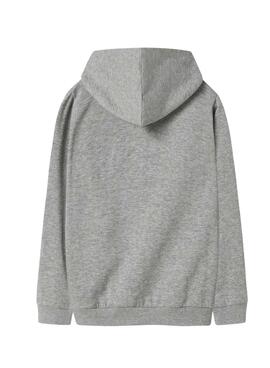 Kapuzenpullover Name It Vimo grau für Jungen