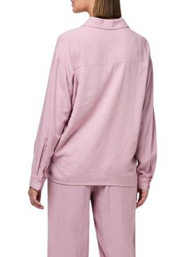 Bluse Pieces Pia in Rosa für Damen
