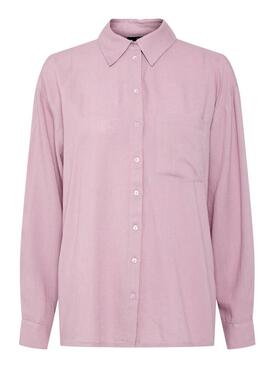 Bluse Pieces Pia in Rosa für Damen