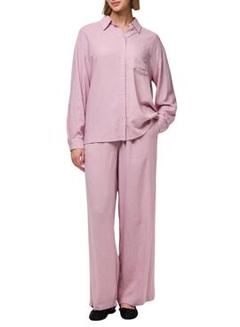 Bluse Pieces Pia in Rosa für Damen