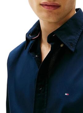 Tommy Hilfiger Core Flex Hemd in Marineblau für Herren.