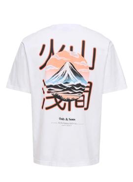 T-Shirt Only und Sons Tristan weiß für Herren