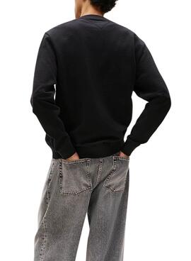 Tommy Jeans Flag Schwarzer Hoodie für Herren