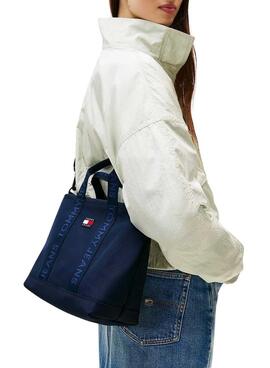 Handtasche Tommy Jeans Daily Mini Tote in Marineblau für Damen