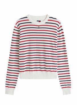 Tommy Jeans Essential Crew Streifenpullover für Damen