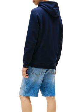 Pullover Tommy Jeans Pop in Marineblau für Männer.