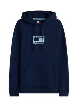 Pullover Tommy Jeans Pop in Marineblau für Männer.