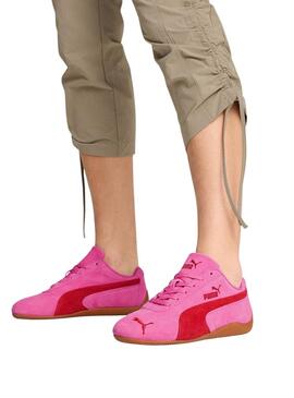Turnschuhe Puma Speedcat OG in Fuchsia und Rot für Damen