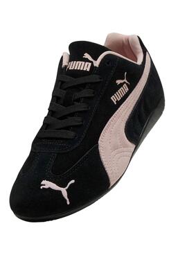 Sneakers Puma Speedcat OG Schwarz und Rosa für Damen.