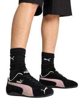 Sneakers Puma Speedcat OG Schwarz und Rosa für Damen.