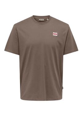 T-shirt Only and Sons Dawson Braun für Herren