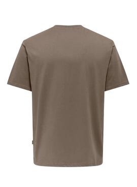 T-shirt Only and Sons Dawson Braun für Herren
