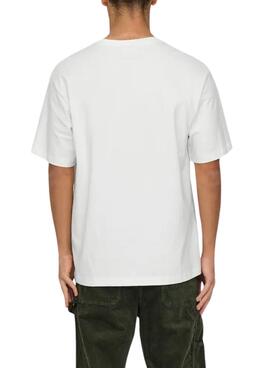 T-shirt Only and Sons Curated weiß für Herren