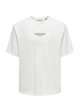 T-shirt Only and Sons Curated weiß für Herren