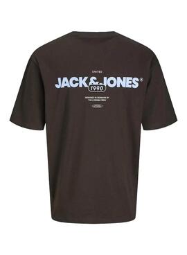 T-Shirt Jack and Jones Bradley braun für Herren