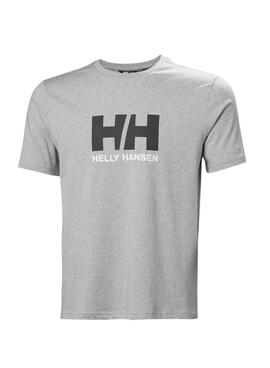 T-Shirt Helly Hansen Logo grau für Herren.