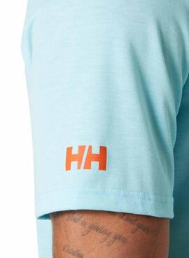 T-Shirt Helly Hansen Race türkis für Herren