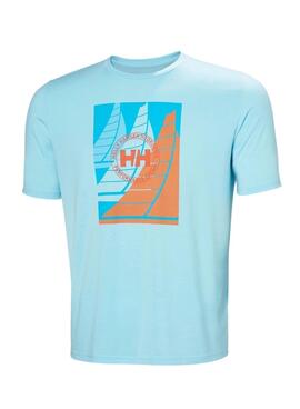 T-Shirt Helly Hansen Race türkis für Herren