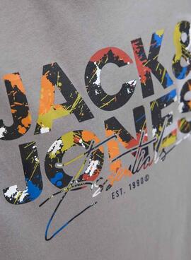 T-shirt Jack and Jones Geplas grau für Kinder