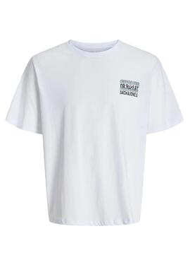T-shirt Jack and Jones Wobly weiß für Jungen