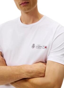T-Shirt Tommy Hilfiger Small Crest weiß für Herren