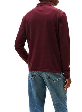 Polo Tommy Hilfiger 1985 granatrot für Herren.
