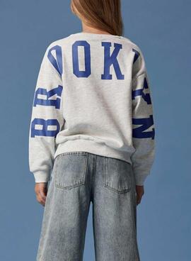 Sudadera Name It Nevea en gris relajada para niña