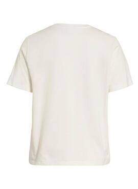 T-Shirt Vila Visybil Balance beige für Damen