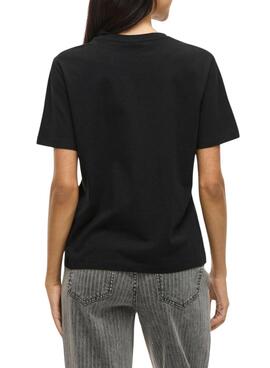 T-Shirt Vila Visybil Balance Schwarz für Damen