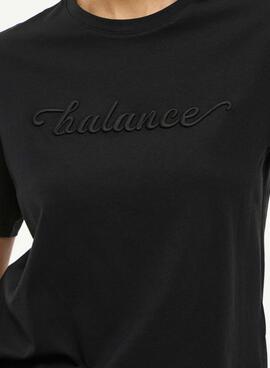 T-Shirt Vila Visybil Balance Schwarz für Damen