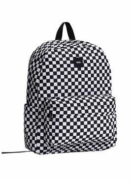 Rucksack Vans Old Skool Checkerboard in Schwarz und Weiß